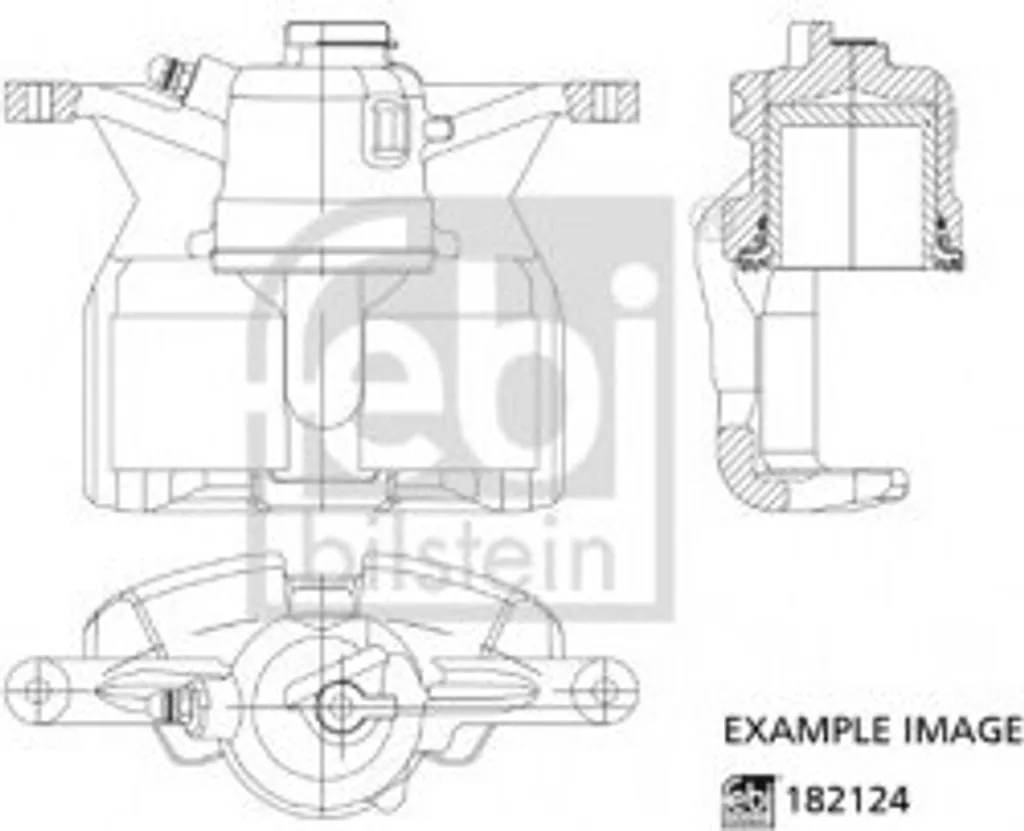 Étrier de frein hydraulique type origine pour Citroën C-Crosser 4007