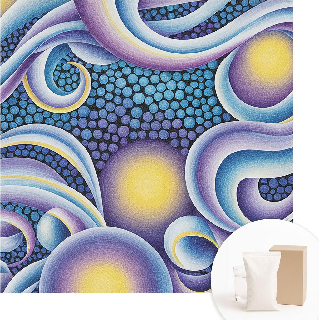 Fototapete - Wandbilder für Wohnzimmer - 250x250 cm - Dekorative Wandfolie - Modernes Design für Wanddekoration - Tapeten für Innenräume - Bunt...