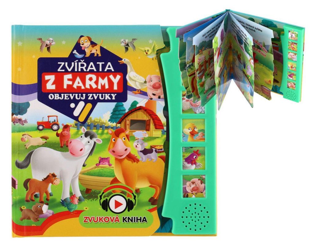 Zvuková knížka Zvířátka na farmě Objevuj zvuky CZ verze Obrázek produktu 
