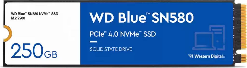 WD Blue SN580 WDS200T3B0E - SSD - 2 TB - intern - M.2 2280 Produktbild 