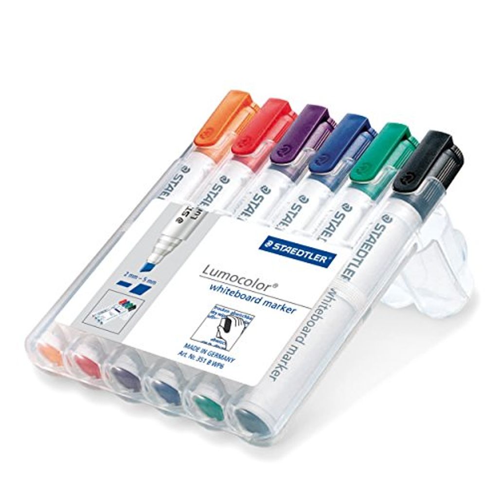 STAEDTLER Whiteboardmarker Lumocolor 6St Box Produktbild 