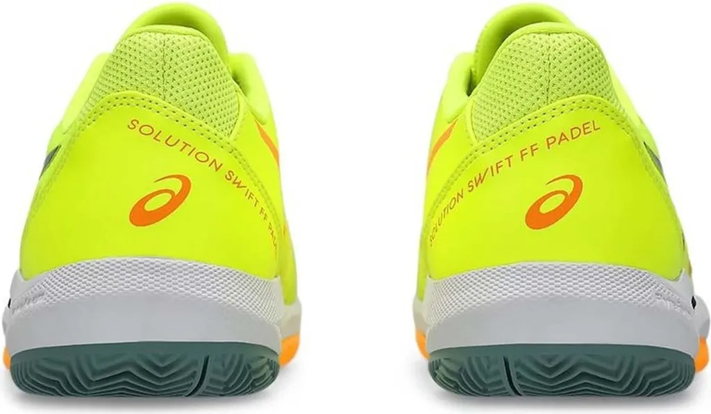 Chaussures Asics Padel anti-glisse et fatigue, tennis jaune confort taille 44.5