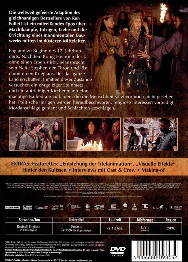 Piliere Zeme (DVD) S.E. 5Disc Min: 411/DD/WS Special Obrázok produktu 2