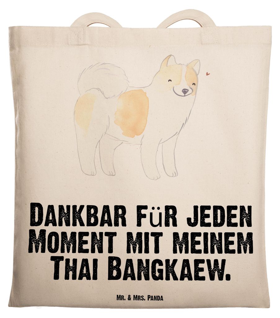 Mr. & Mrs. Panda umhängetasche baumwolle Thai Bangkaew Moment - Transparent - Geschenk, Dog, Tote Bag, Tasche, Schultasche, Jutebeutel, Stoffbeute...