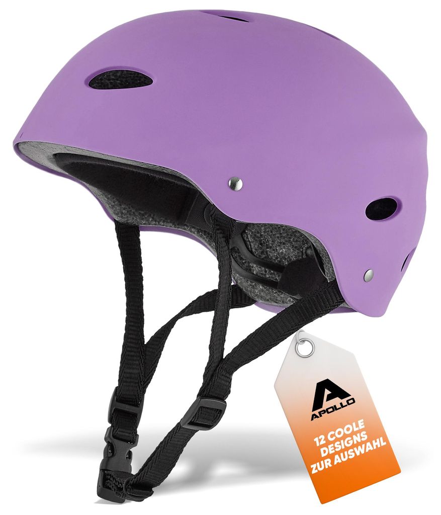 Apollo Skatehelm - S/M - Purple - SW001 Produktbild 