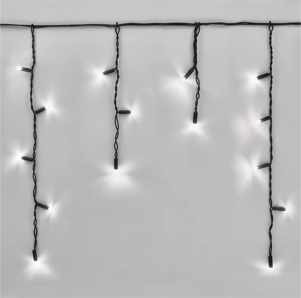 Catena Luminosa Esterno Emos D2CC03 3 Metri 50 LED Gomma Nera