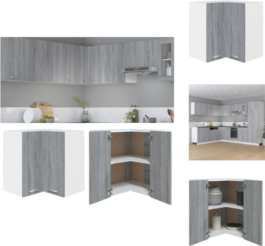 Offerta Armadio Angolare Cucina vidaXL Grigio Sonoma 57x57x60