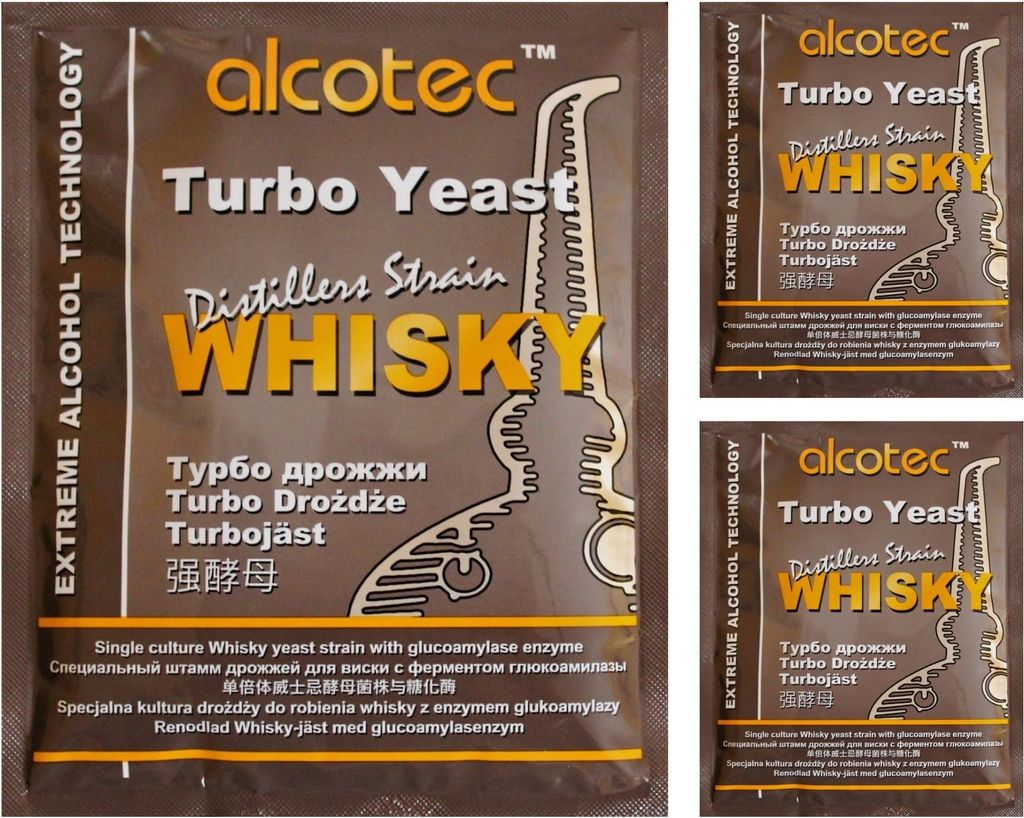 HUGBERT Turbohefe Alcotec Whisky + GA Enzym Alkohol Gärhefe Produktbild 