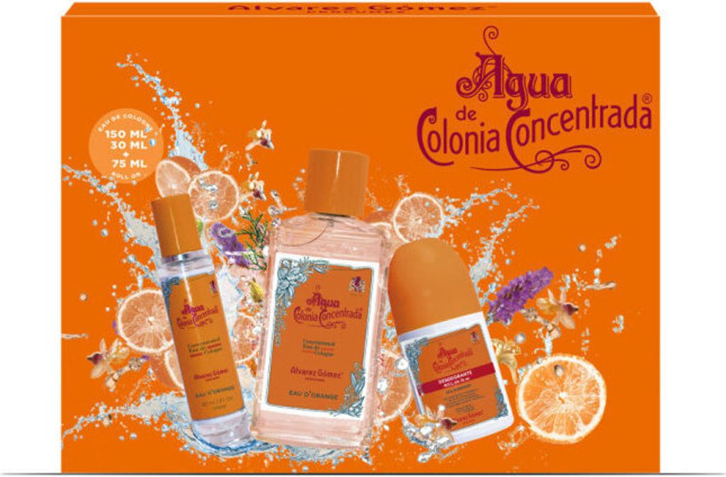 Alvarez Gomez Unisex-Parfümset Agua de Colonia Concentrada Eau d'Orange 3 Stück