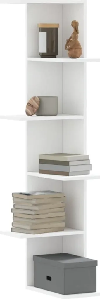 Scaffale a Muro Best Möbel Bianco Design Nordico 140cm | Casa Chic