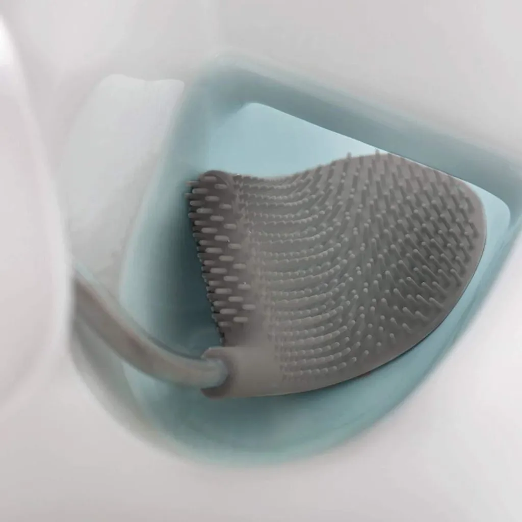 Joseph Joseph Flex Brosse WC avec Support en Acier Inoxydable Argenté - 27