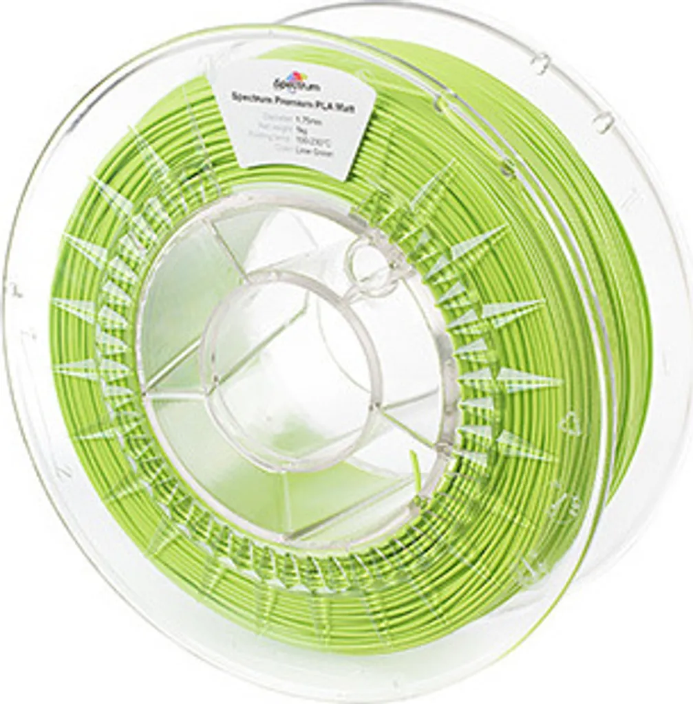Filament PLA Matt Spectrum 1,75mm Vert Lime 1000g Rendu Sans Reflet 80241