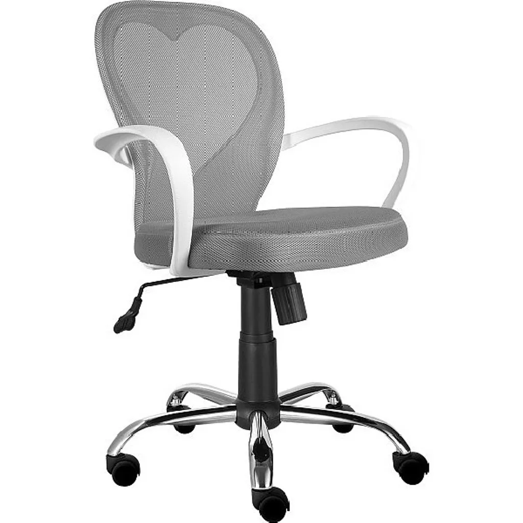 Siège de bureau enfant pivotant ELGA gris avec roulettes et réglable