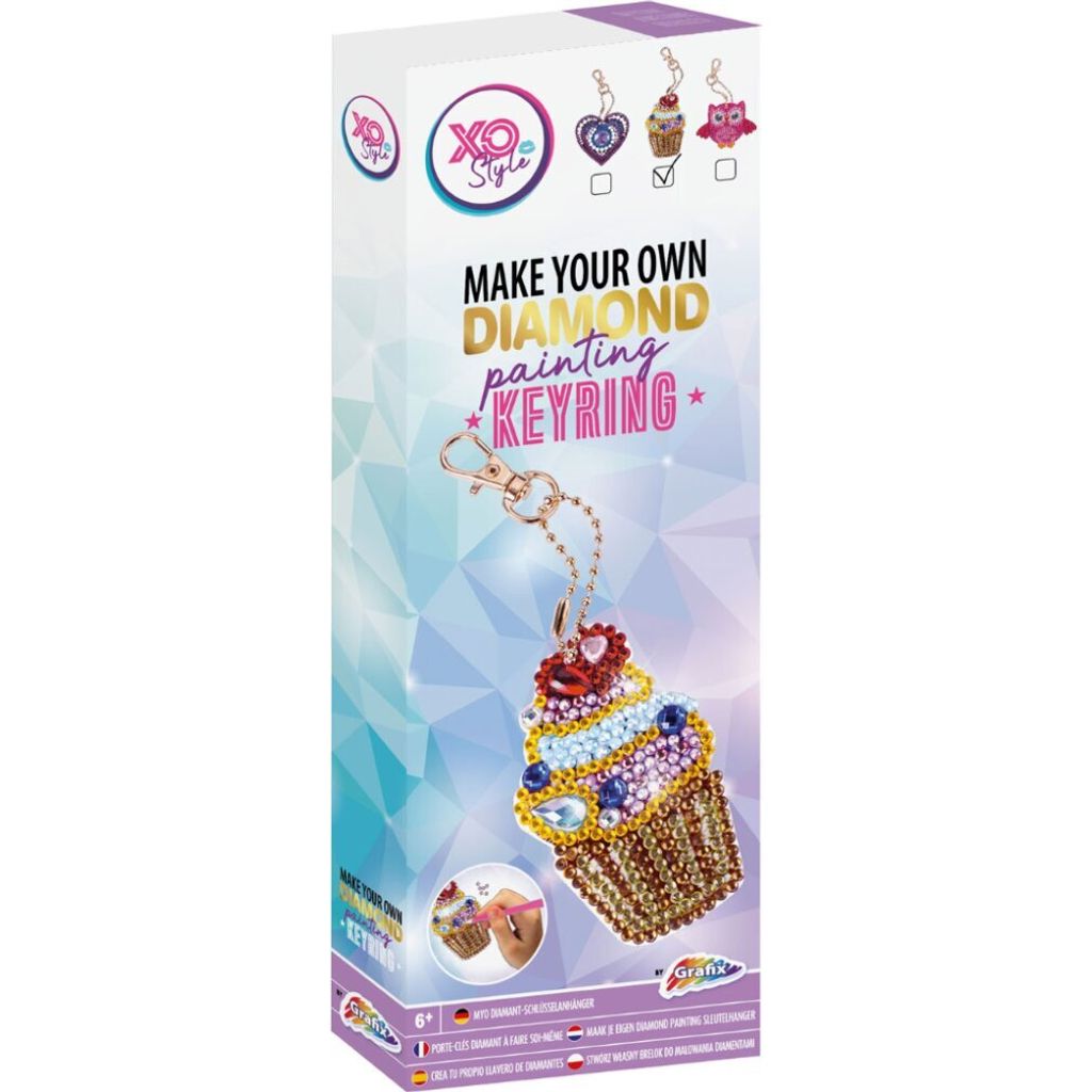 Diamond Painting Schlüsselanhänger Cupcake Produktbild 