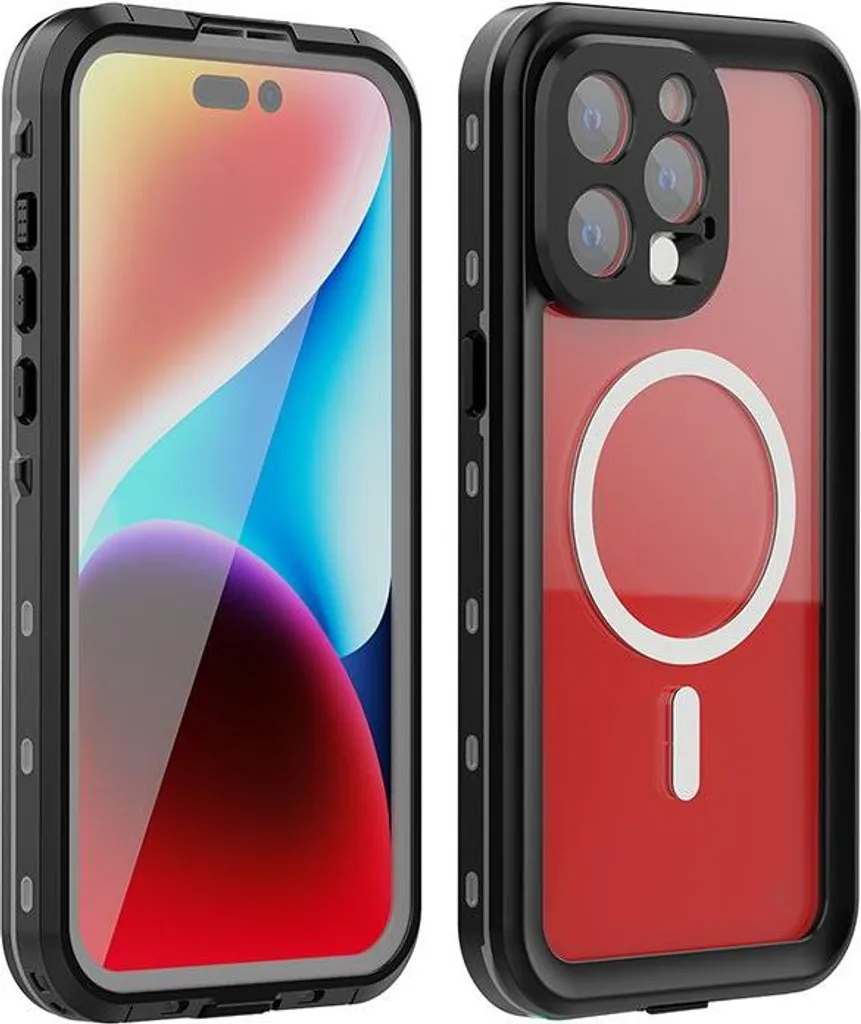Cover Subacquea iPhone 15 Pro Max SHELLBOX DOT+ MagSafe Nera