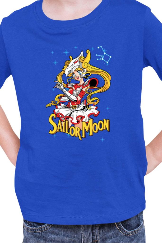 Kinder T-Shirt Japan Manga Anime Comics Animation Sailor Anime Manga Moon 16, 12-13 Jahr - 152 / Blau