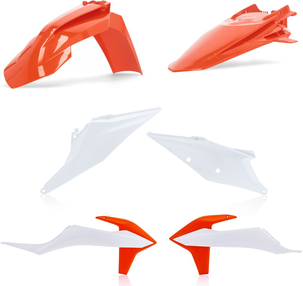 ACERBIS Verkleidungskit 6 Teile 2021 Modell Orange/Weiß für KTM