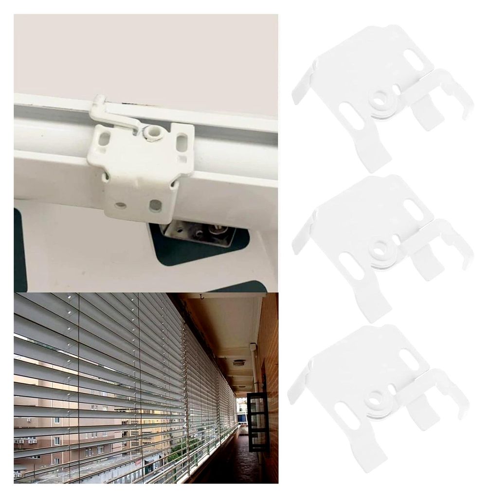 10 Stück Raffrollo-Befestigungshalterungen für obere oder vordere Montage, Metall-Jalousien, feste Stütze, Fensterjalousie-Befestigung mit schwe...
