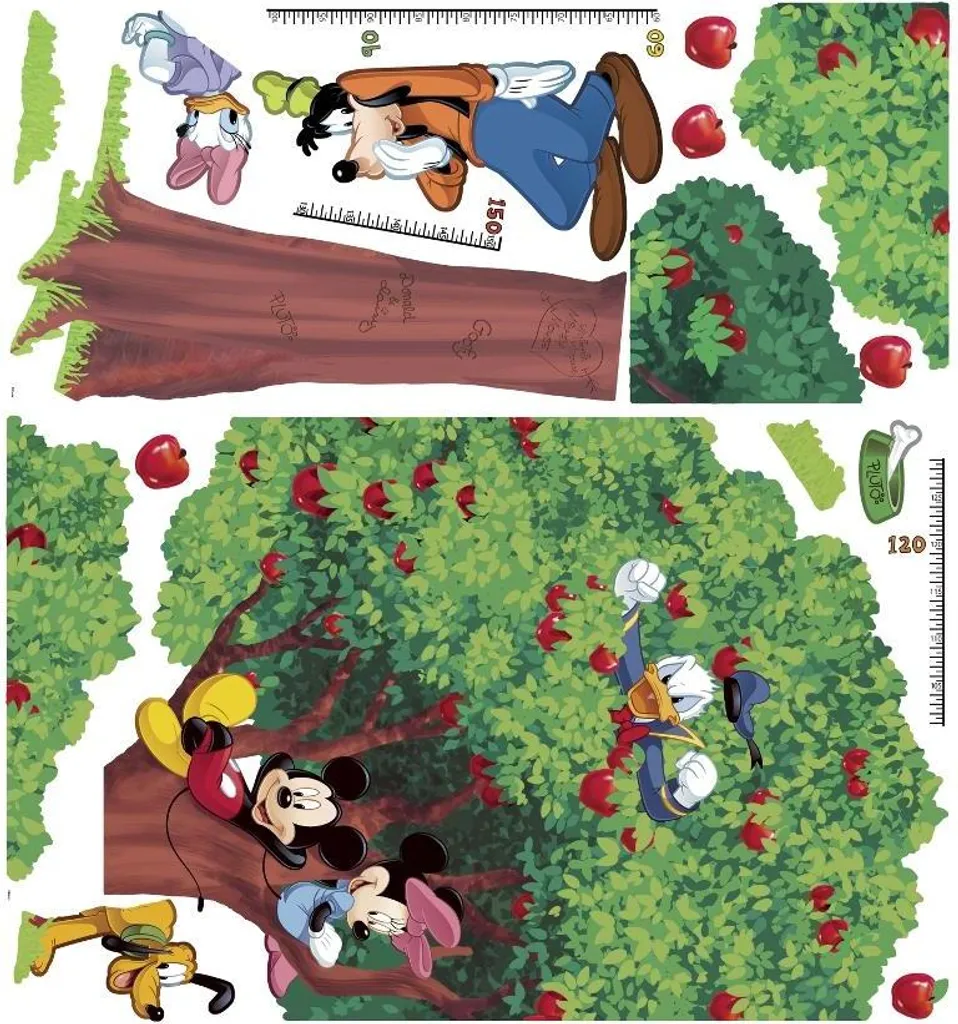 Mètre Mural Mickey Mouse Disney Repositionnable et Auto-Adhésif