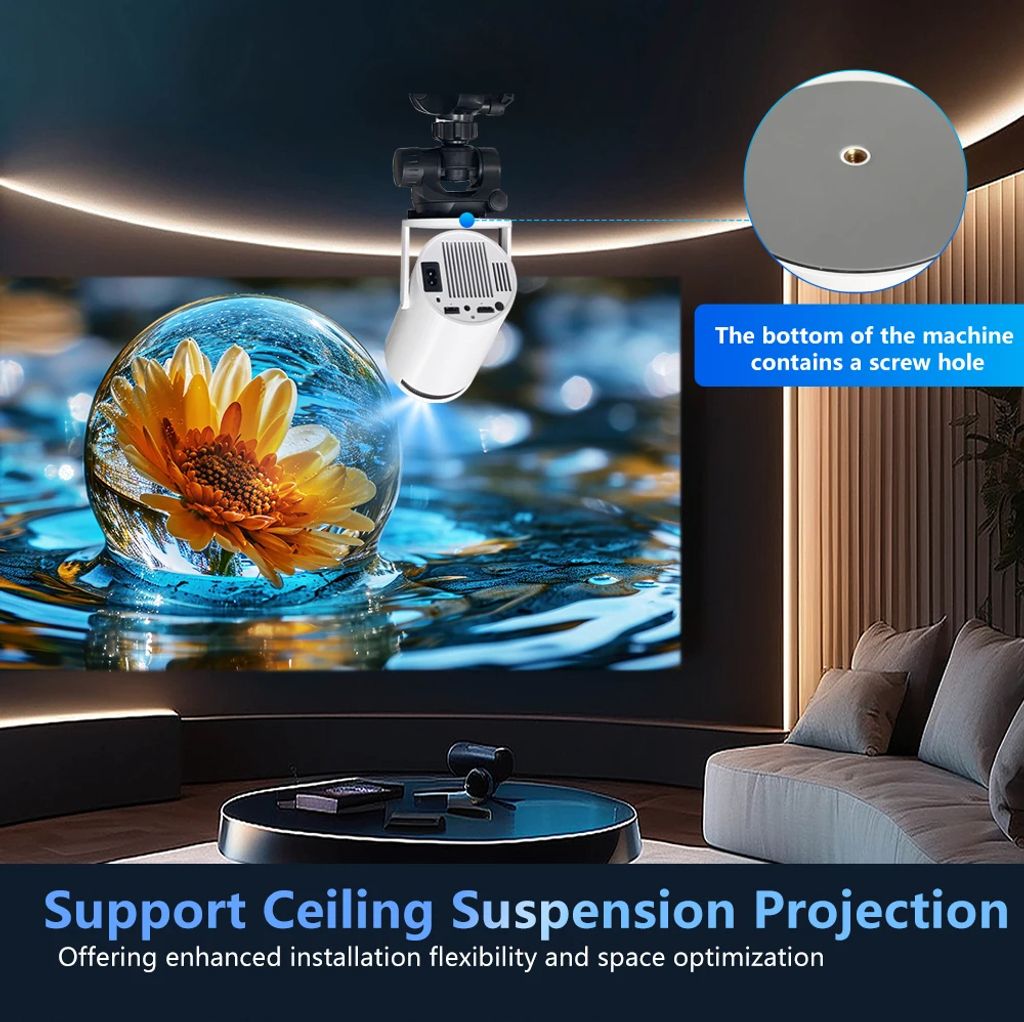 Projektor 4K Android 11 HY300 Pro Wifi6 260ANSI BT5.0 1080P 1280*720P Kino Outdoor Tragbarer Projektor Projektor 4K Android 11 HY300 Pro Wifi6 260ANSI BT5.0 1080P 1280*720P Kino Outdoor Tragbarer Projektor