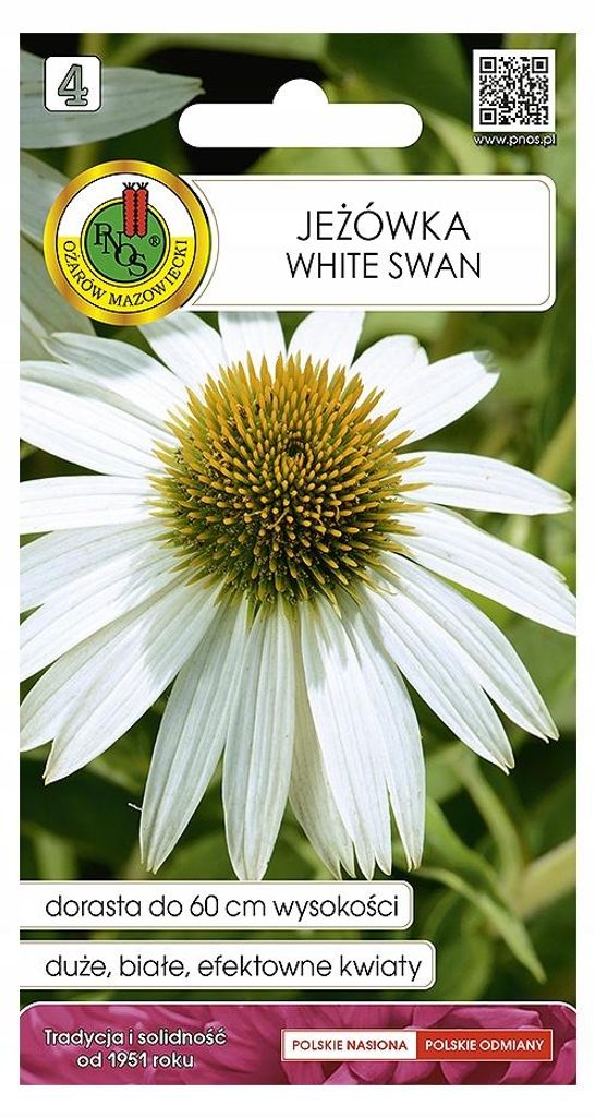 Sonnenhut Echinacea White Swan Samen 0,5 g Staude mehrjährig weiße Blüten Garten