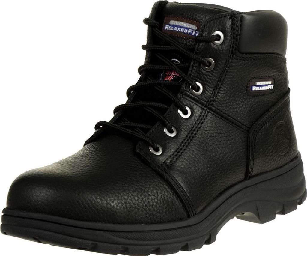 Skechers WORK MENS WORKSHIRE Stiefel Herren Schwarz, Schuhgröße:43 EU