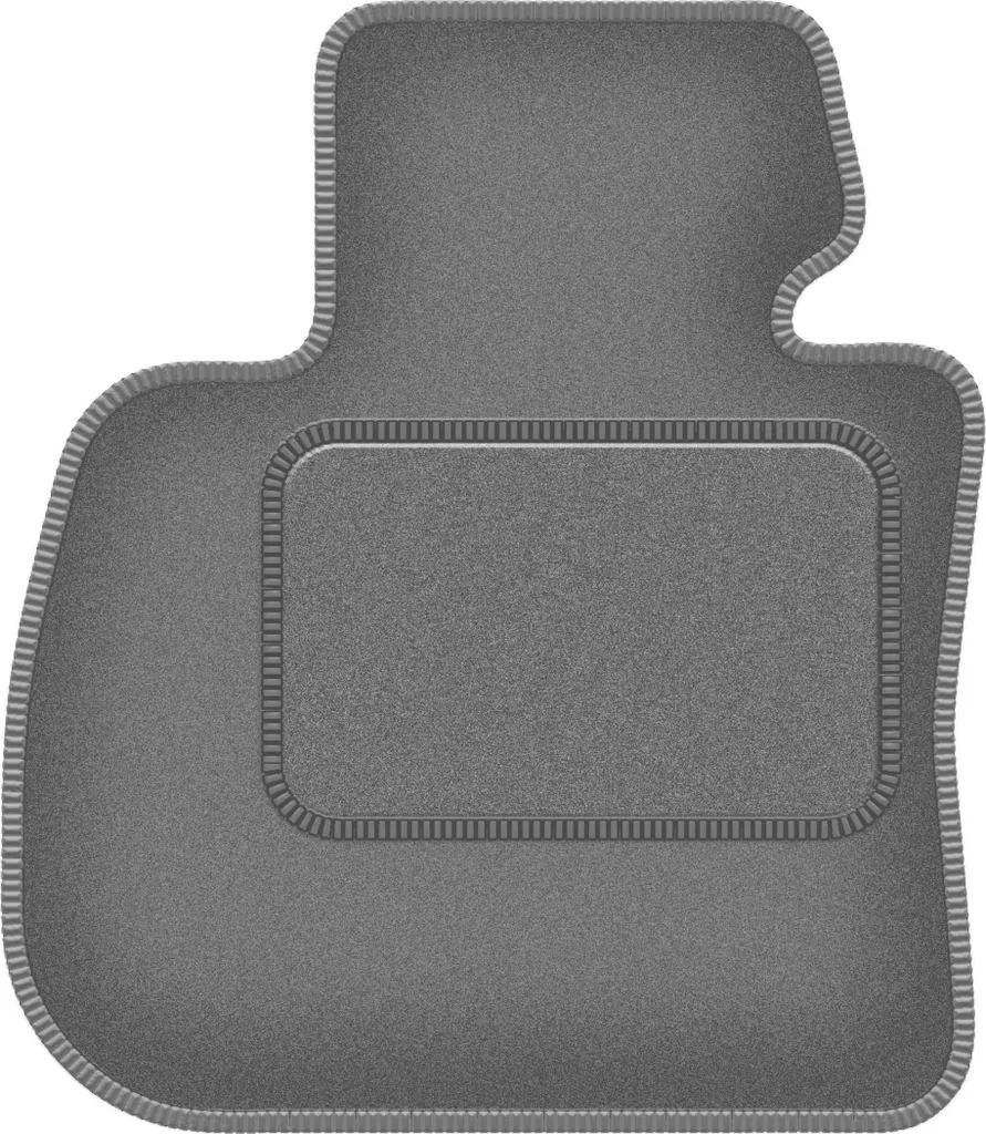 Tappetino conducente in velluto grafite compatibile con BMW 2 F46 (2015-2022, 7 posti) – con fissaggi – su misura