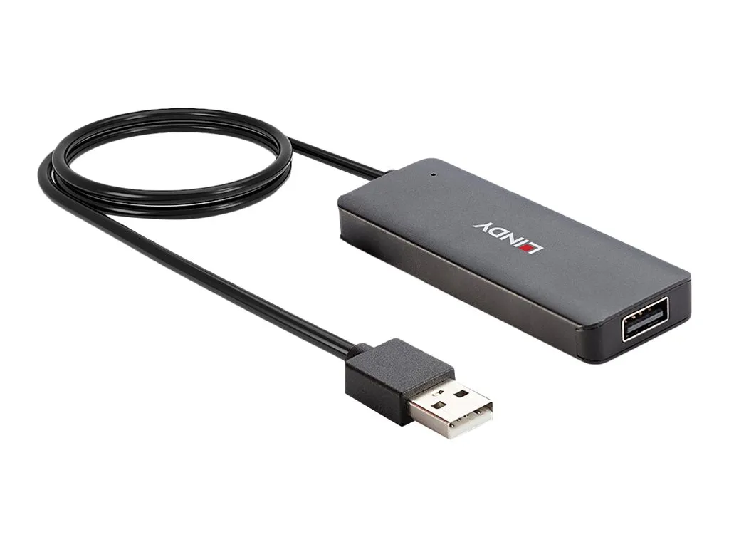 Hub USB 2.0 Professionale LINDY 4 Porte - Soluzione Industriale Bus-Powered - 2