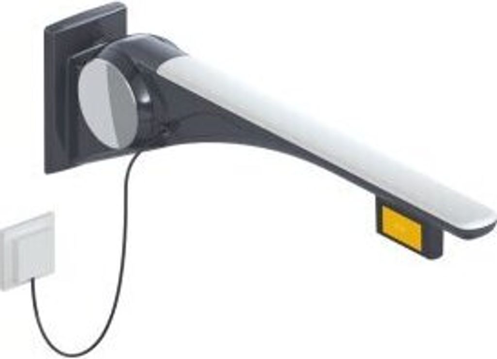 HEWI 802.50.46660 SD Stützklappgriff Basic,750 mm,rechts