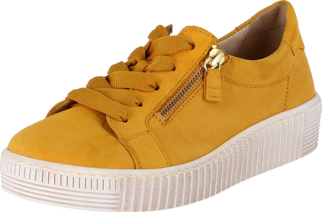 Gabor Jollys Sneaker in Übergrößen Gelb 43.334.10 große Damenschuhe, Größe:44