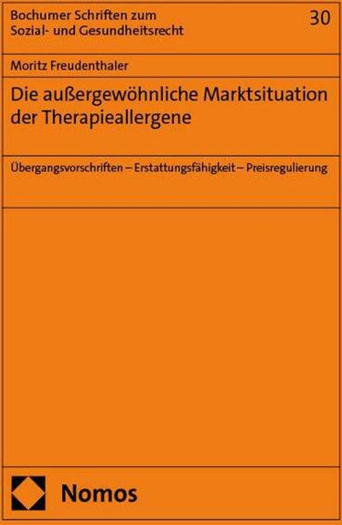 Die außergewöhnliche Marktsituation der Therapieallergene