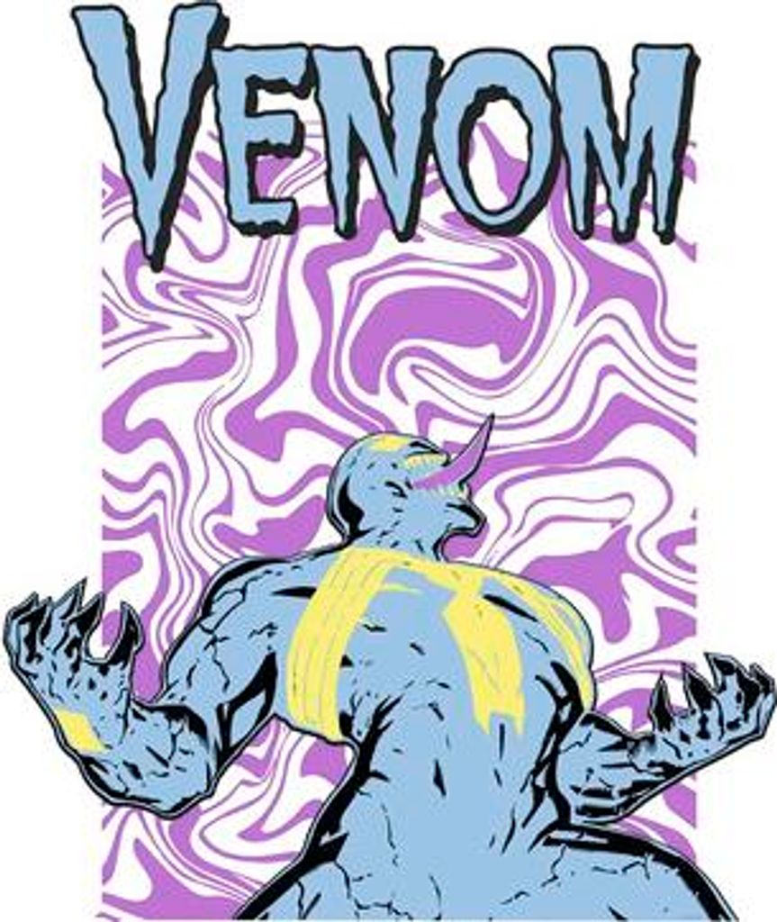 Poster Marvel Venom Colourful Scream 40x50 cm