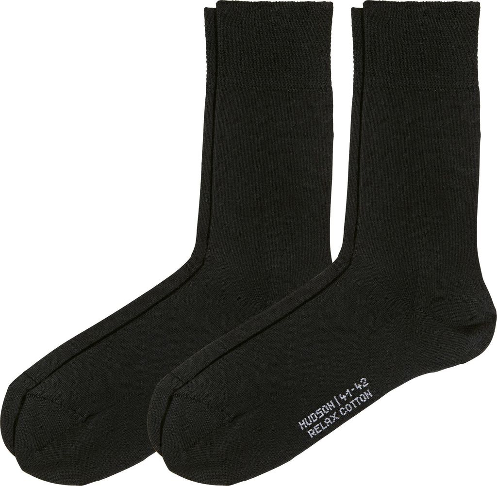 Hudson Herren-Socken Relax" 2 Paar schwarz 43 - 44"