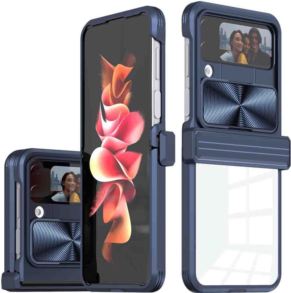 imoshion Back Cover mit Kameraschieber Samsung Galaxy Z Flip 4 - Dunkelblau