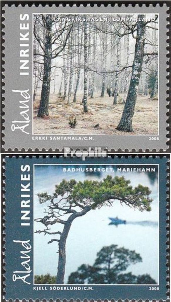 Briefmarken Finnland - Aland 2008 Mi 292-293 (kompl.Ausg.) postfrisch Landschaften