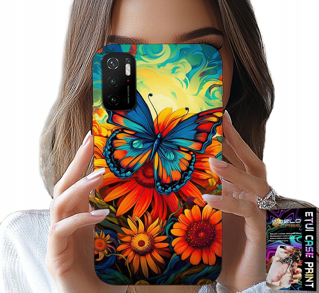 Fall Für Xiaomi Poco M3 Pro 5G - Schmetterlinge Schmetterlinge Blumen Rosen Fall