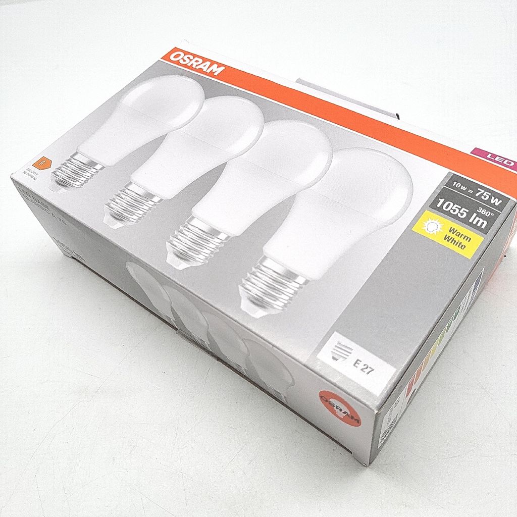A box of OSRAM LED light bulbs.