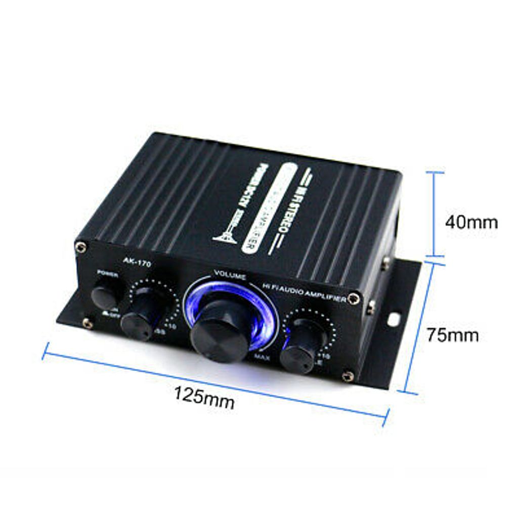 400W 400W Audio Power Verstärker Bluetooth 5,0 Empfänger Lautsprecher Amp 