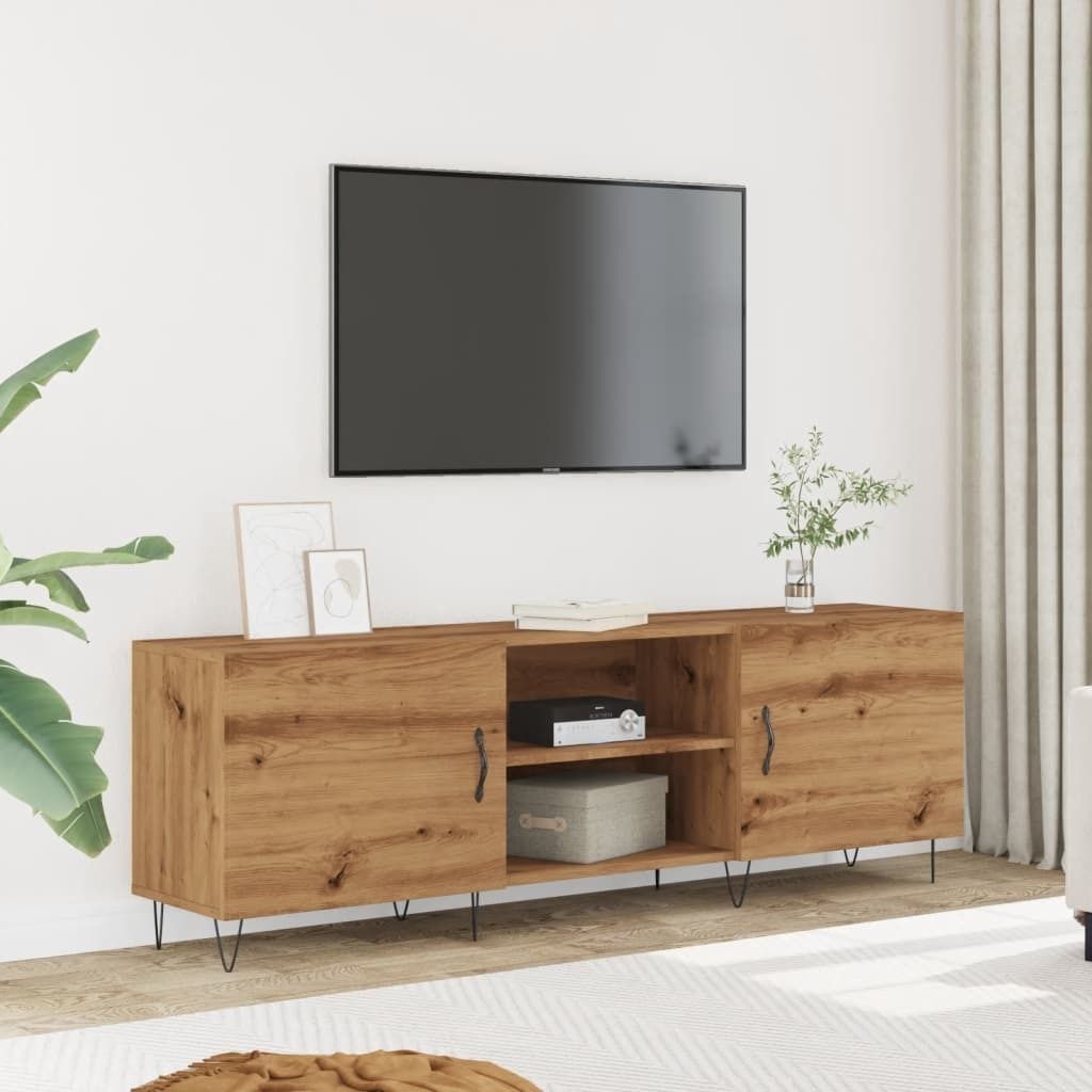 "Rabatt" TV-Schrank - Fernsehschrank - TV-Lowboard - Artisan-Eiche 150x30x50 cm Holzwerkstoff - TV-Schränke CC24369