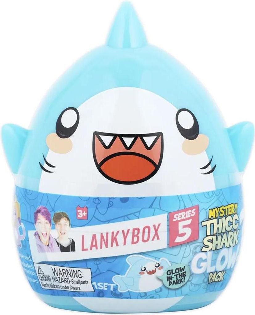 Lankybox Thicc Shark Teddybär Blau  Kinder Blau One Size Produktbild 