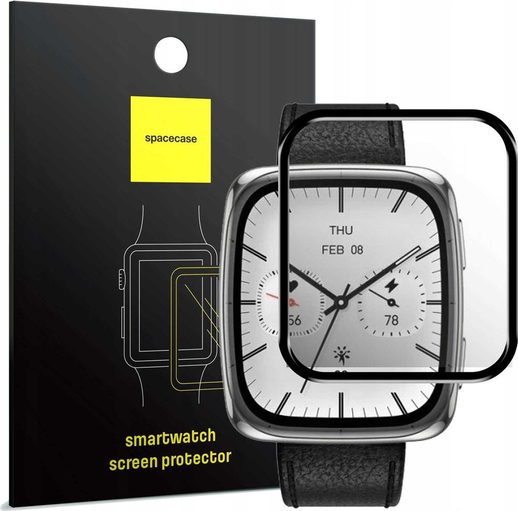 Spacecase SW Hybrid Glass Amazfit Active 2 Square
