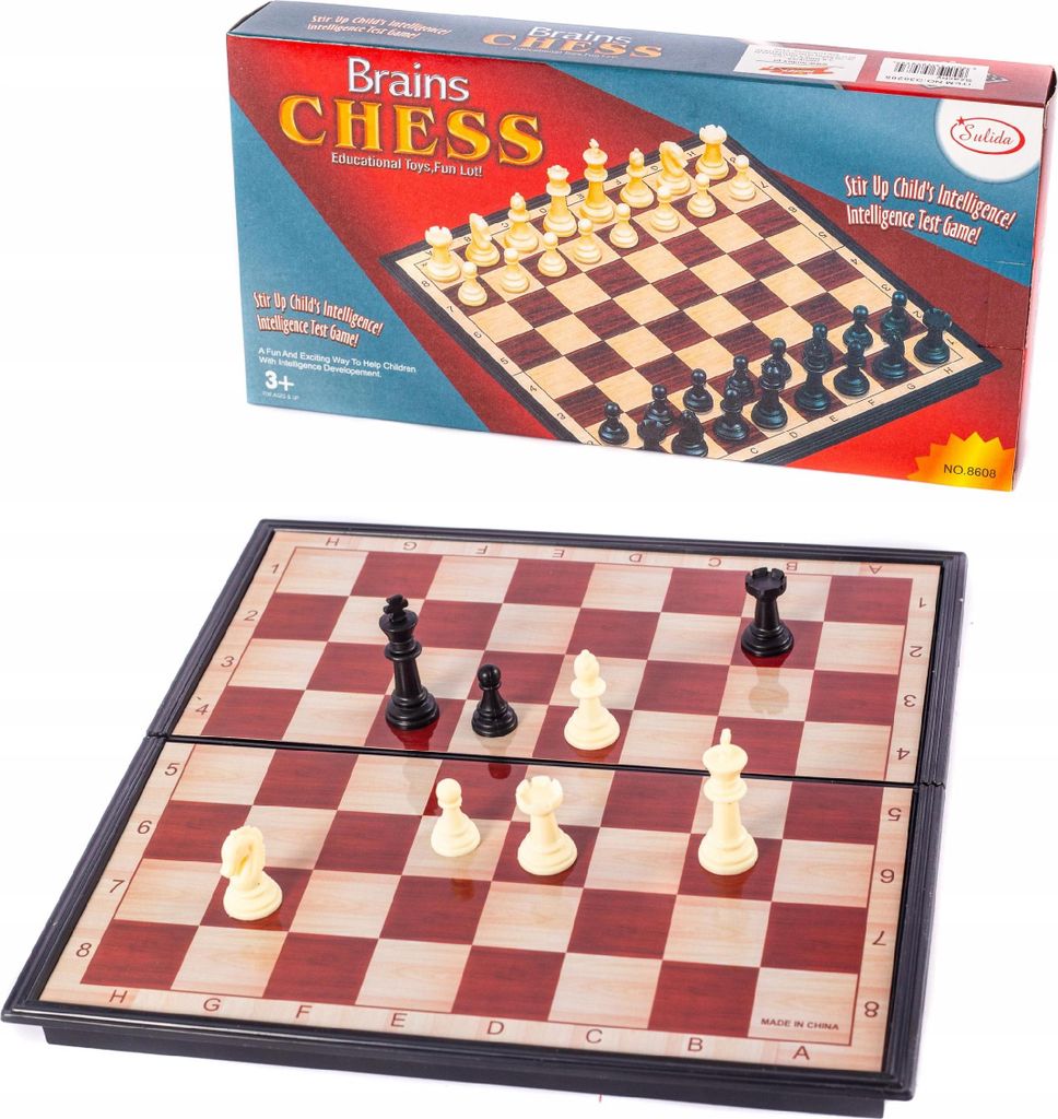 MAGNETISCHES SCHACHSPIEL mit Verschluss SET 25 x 25 cm Produktbild 
