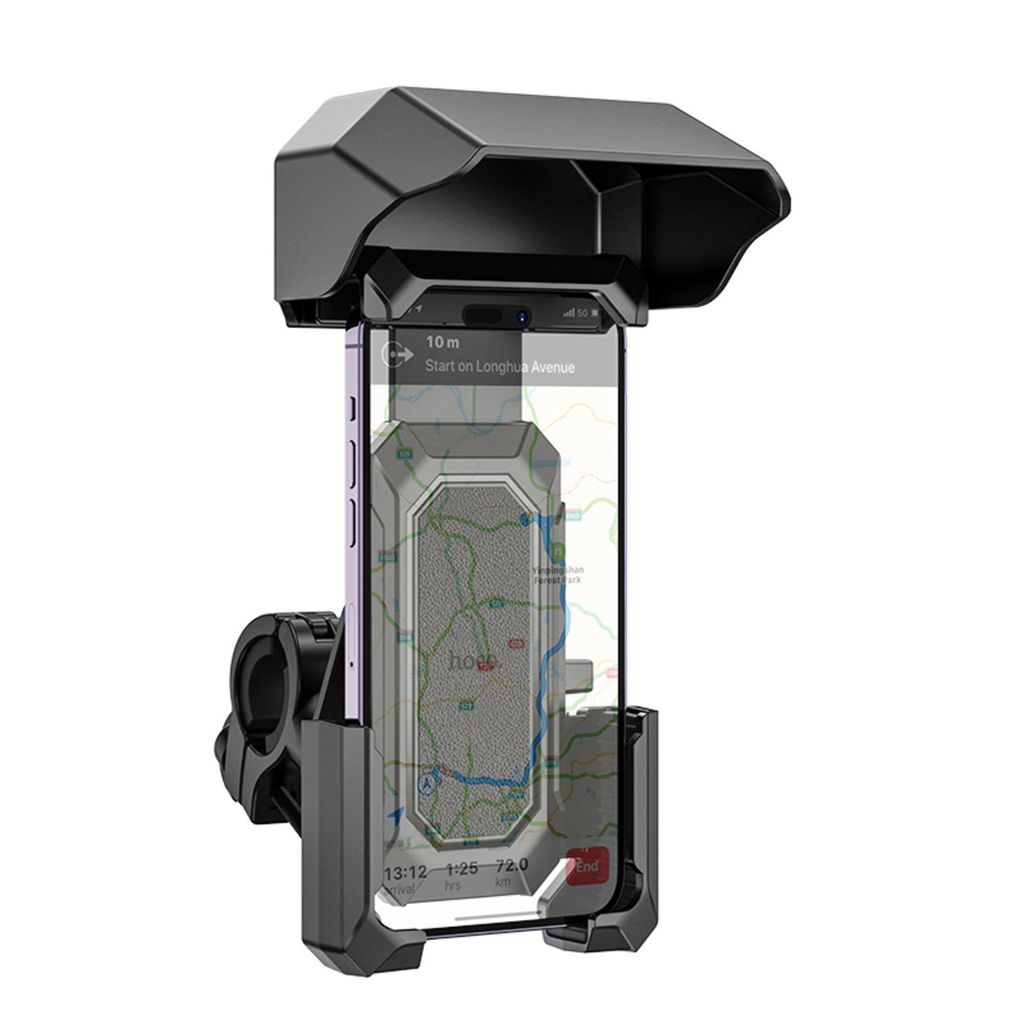 Fahrrad Handyhalterung, Motorrad Scooter wasserdicht Lenker Handyhalter, kompatibel mit 4,7-7 Zoll schwarz