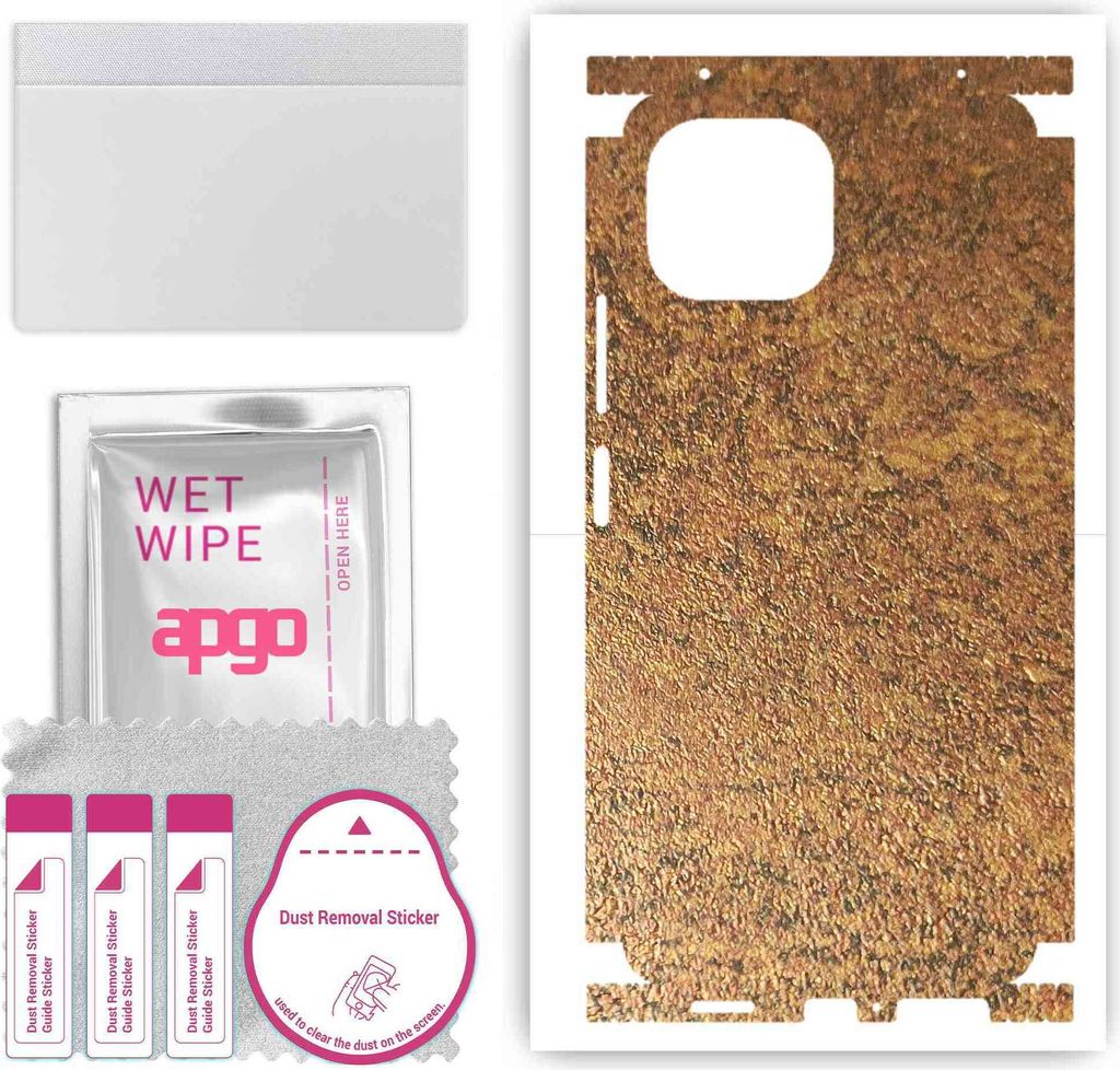 apgo Rückseite + Seiten Schutzfolie, Skin, kompatibel mit Xiaomi Mi 11 Lite, Hinten Displayschutzfolie aus Vinylfolie, kratzfest, einfache Montage...