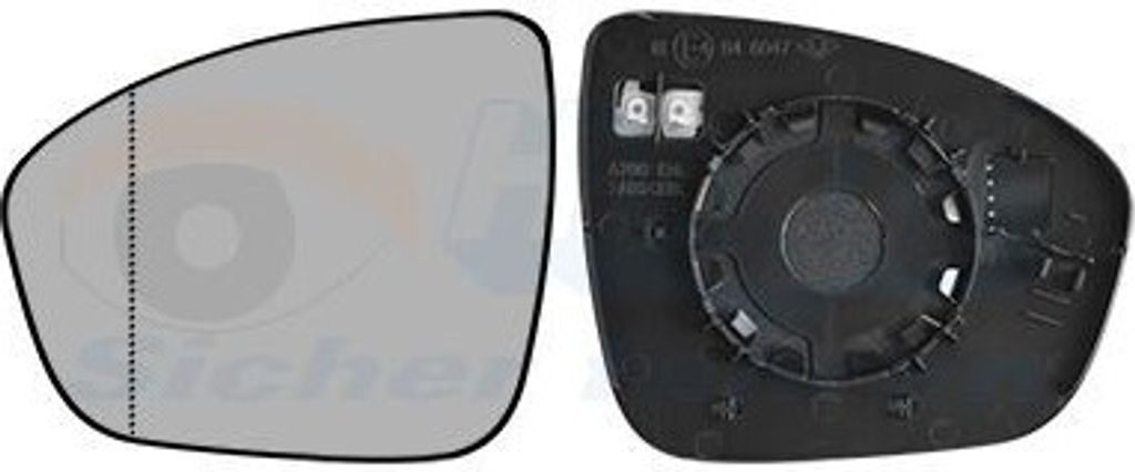 VAN WEZEL Spiegelglas Außenspiegel Links für RENAULT Captur II Asphärisch Beheizbar 4403837