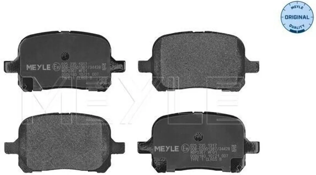 Plaquettes de frein avant MEYLE 0252351317 pour Camry et Lexus RX