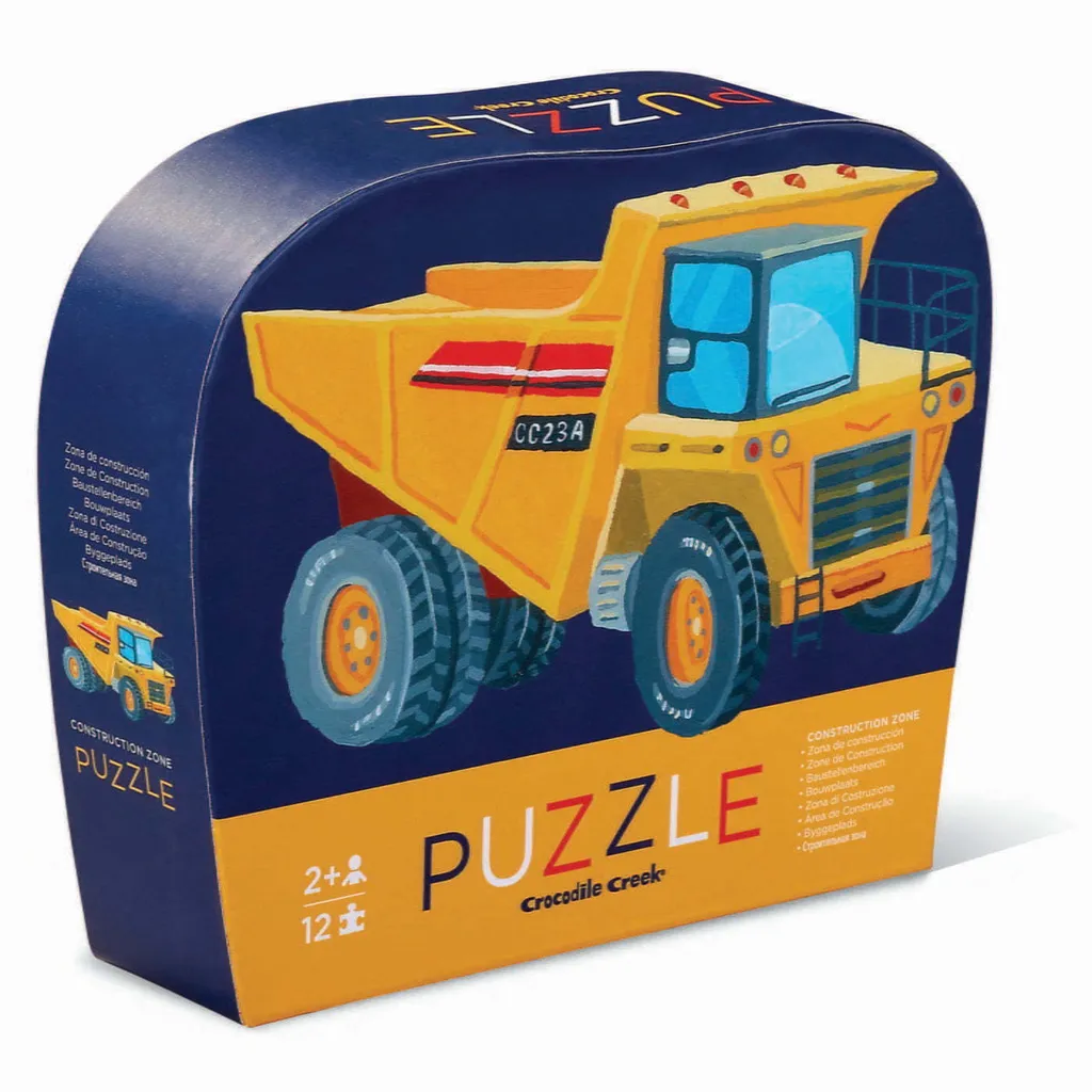Crocodile Creek Mini Puzzle 12 Pièces - Kit de construction pour enfant