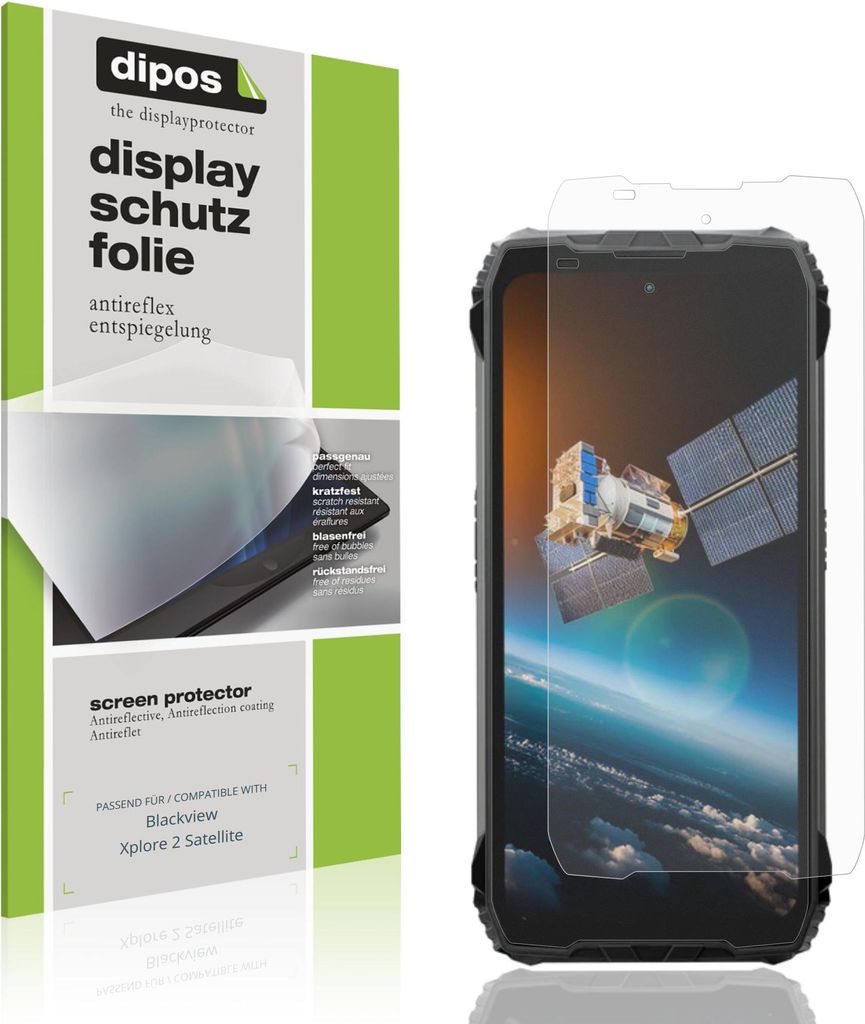 4x Schutzfolie für Blackview Xplore 2 Satellite matt Displayschutzfolie Folie Display Schutz dipos
