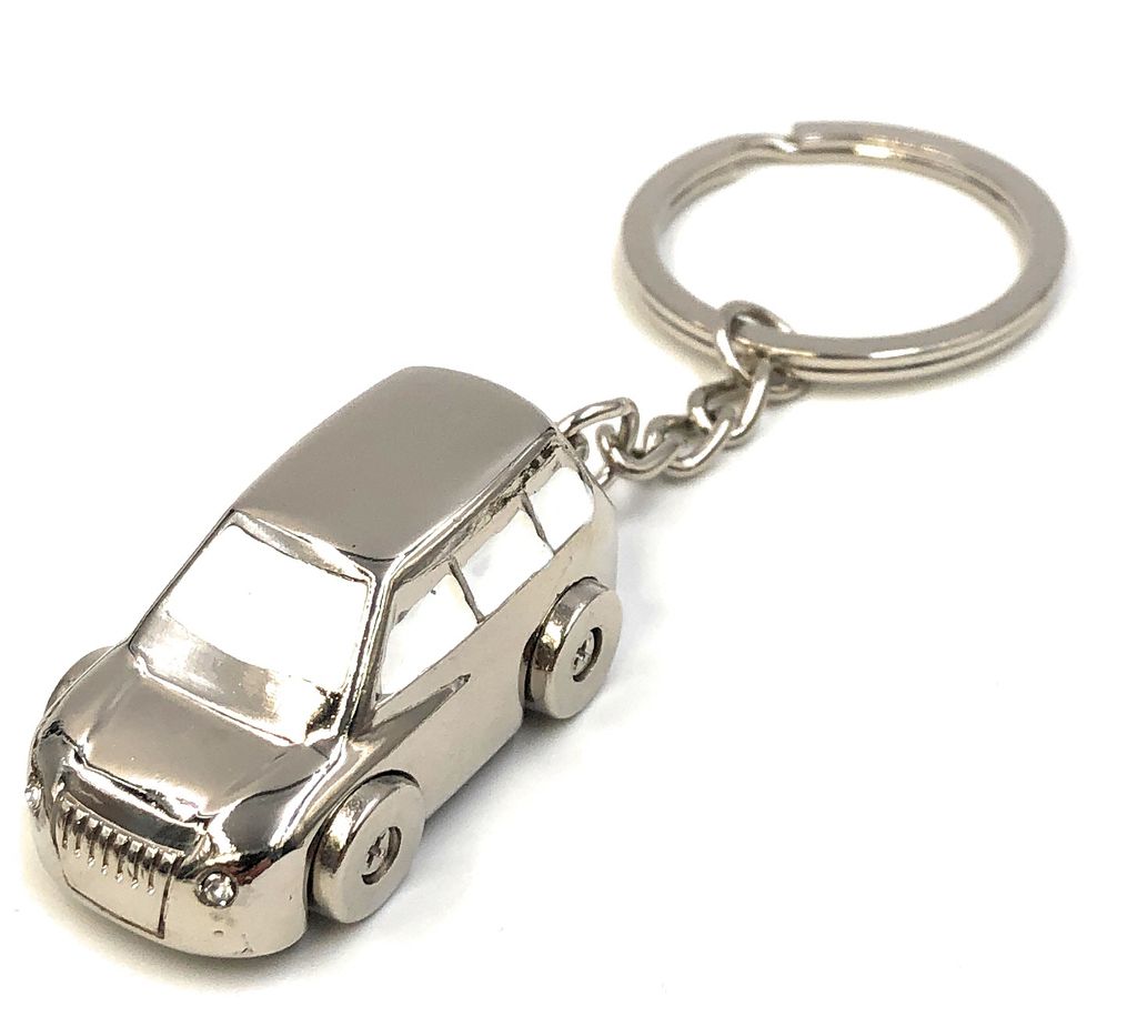 SUV Silber Autoschlüsselanhänger Metall Schlüsselanhänger