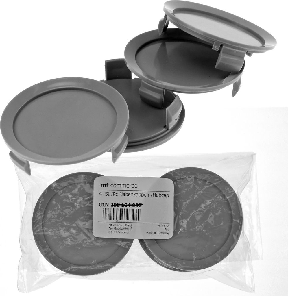 4x 74,5mm Nabenkappen Felgen Deckel Radnaben Kappen Grau Produktbild 